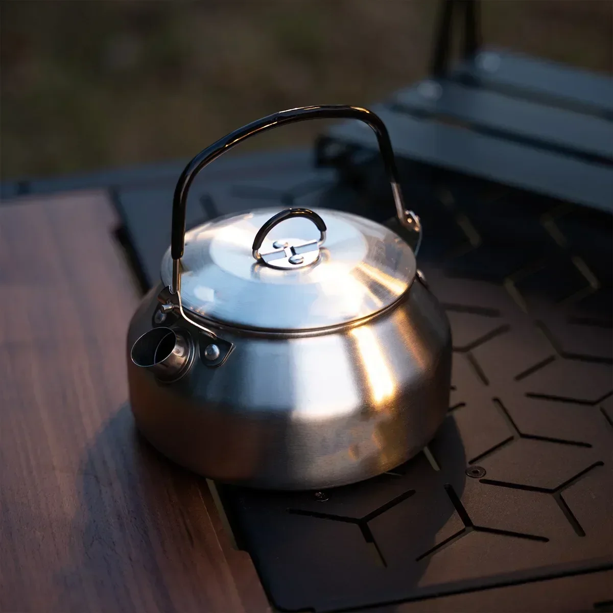Camping Cooking Books - Stainless Steel Kettle 0.8L Portable Ultra