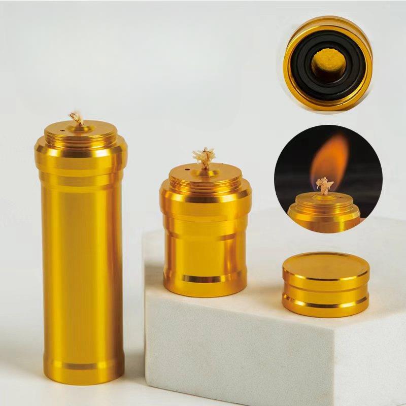 Camping Cooking Plate - Aluminum Alloy Alcohol Lamp With Wick
