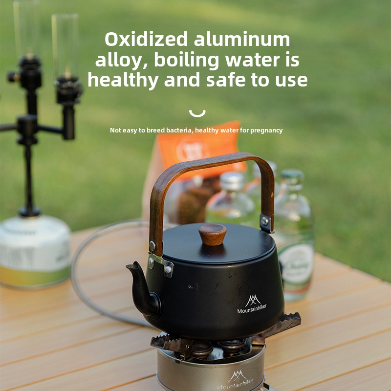 Camping Cooking Gear - MOUNTAINHIKER New 1.1L Lightweight Portable Aluminum
