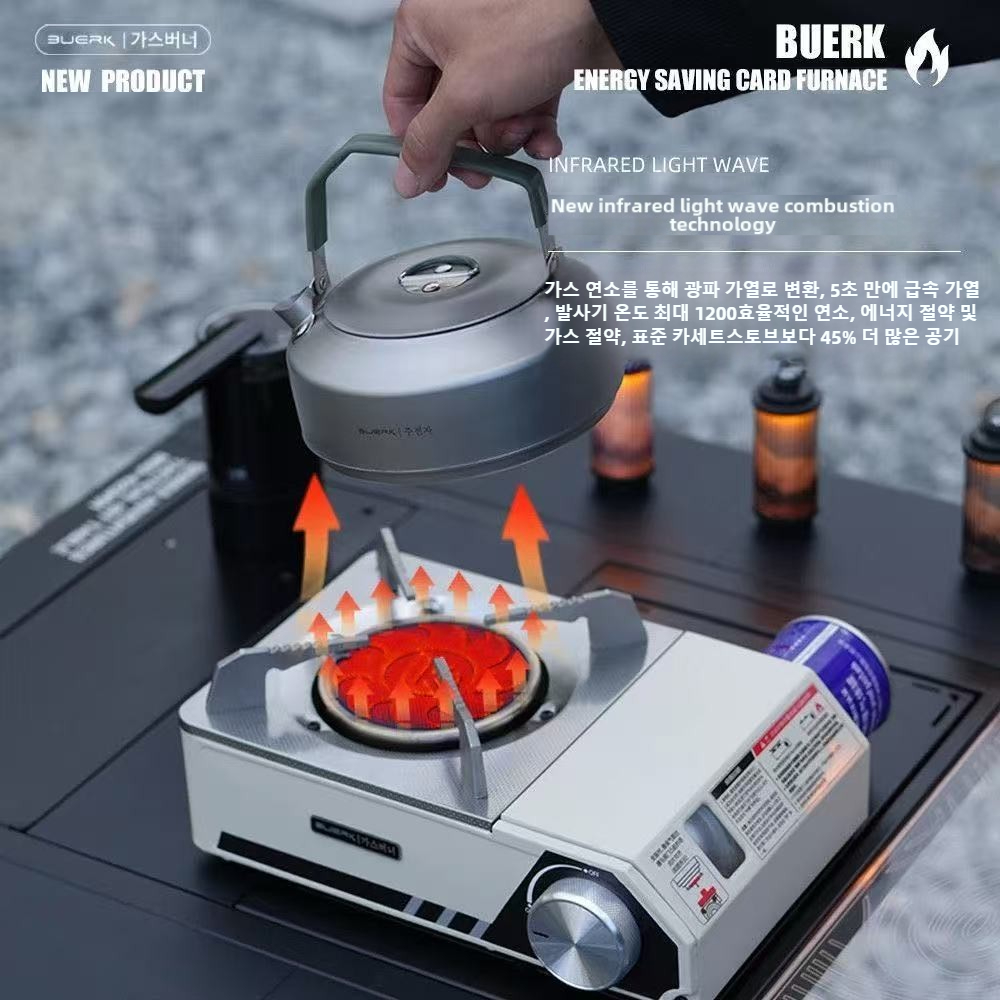 Camping Cooking Books - BUERK 4000W Infrared Stove Portable High-Power