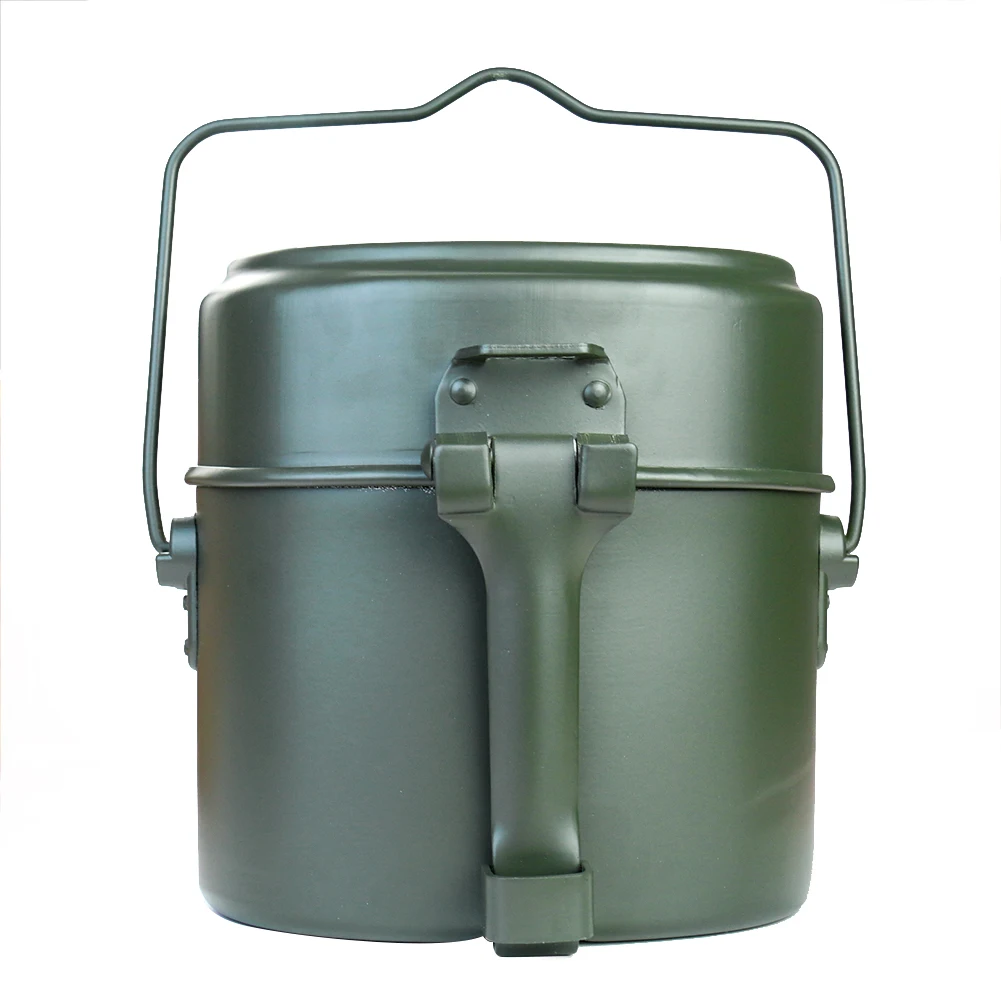 Camping Outdoor Cooking Set - Portable Alloy Pot and Bowl Lunch