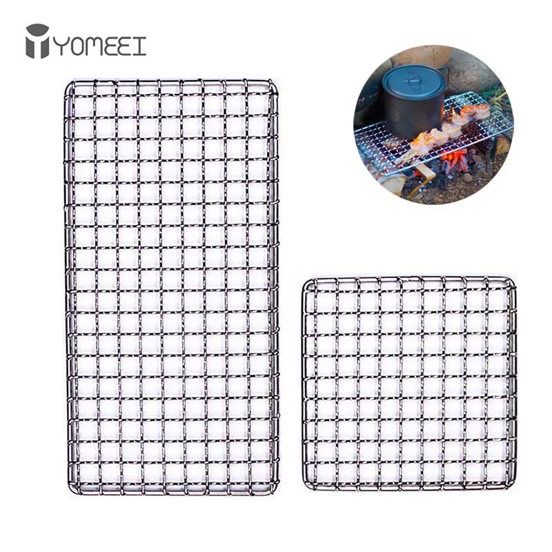 YOMEEI 2Pcs Stainless Steel BB - Camping Cooking Mat recension och pris
