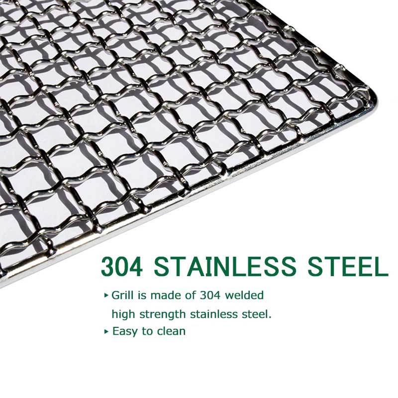 YOMEEI 2Pcs Stainless Steel BB - Camping Cooking Mat recension och pris