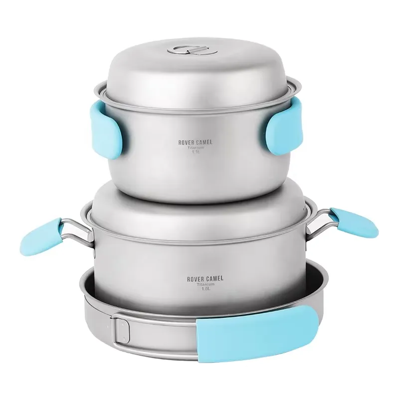 Pure Titanium Pot Set for Camp - Camping Cooking Accessories Set recension och pris