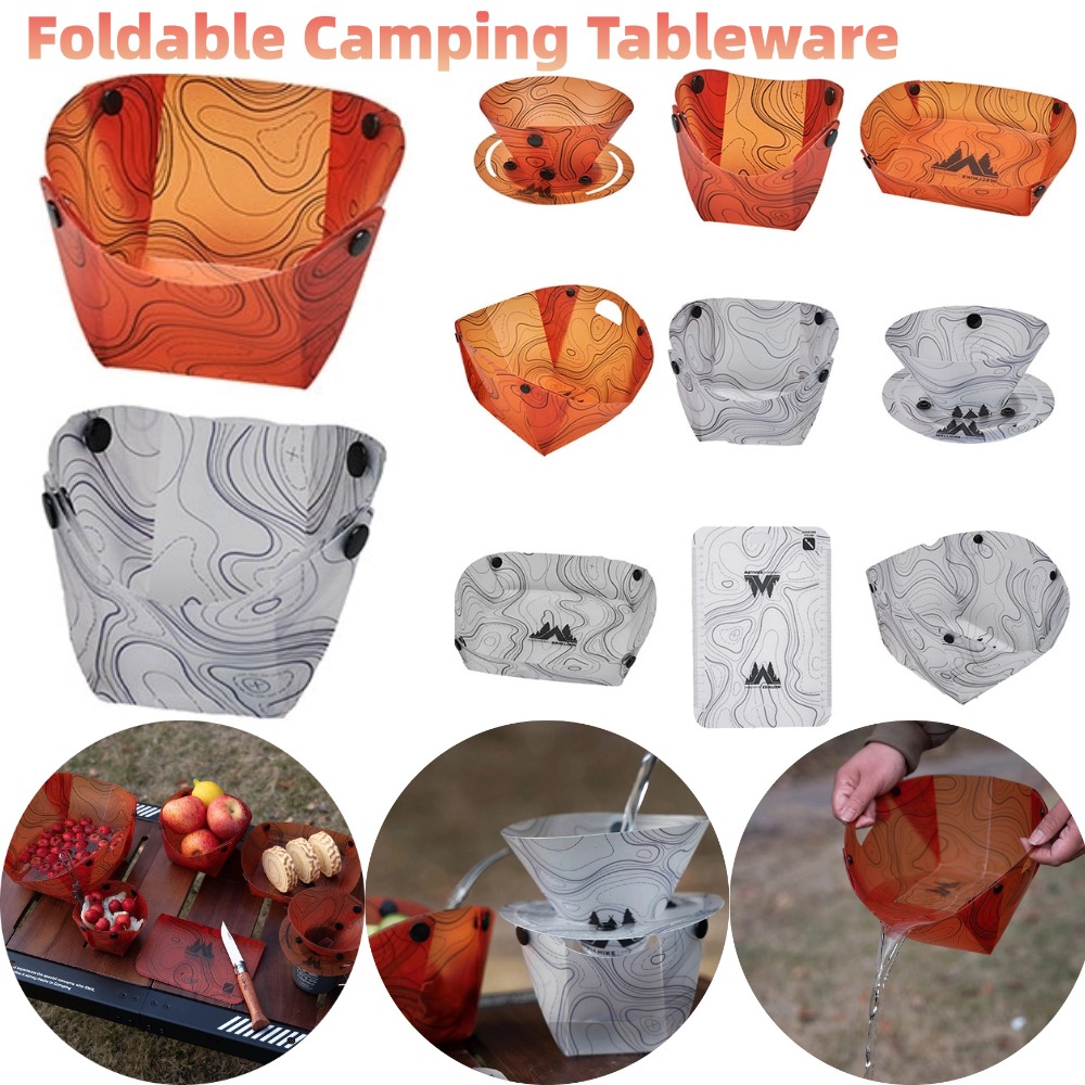 Foldable Camping Tableware Por - Camping Cooking Plate recension och pris