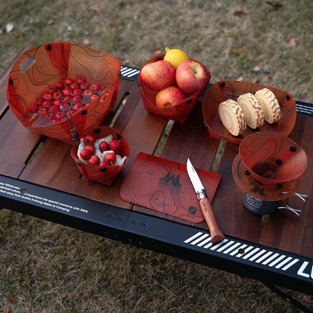 Foldable Camping Tableware Por - Camping Cooking Plate recension och pris