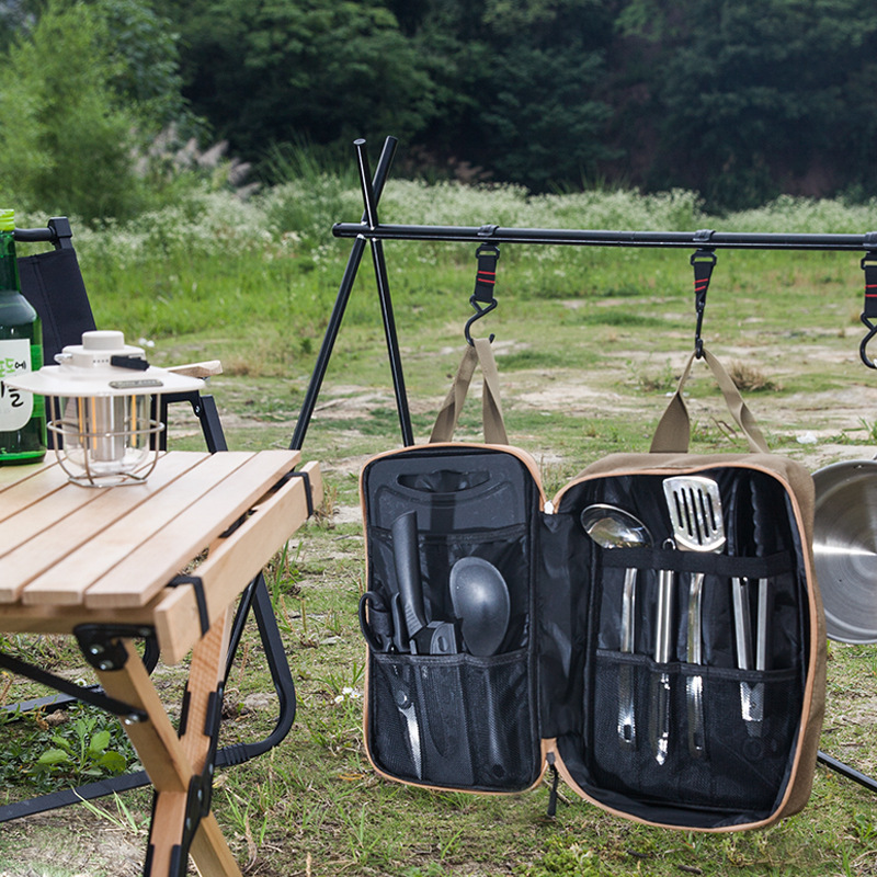 8pcs Camping Kitchen Cookware  - Camping Cooking Gear recension och pris