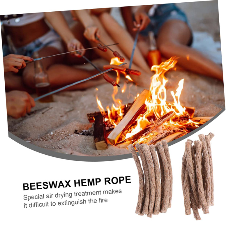 12/24Pcs Survival Wick Hemp Co - Camping Cooking Wood Stove recension och pris