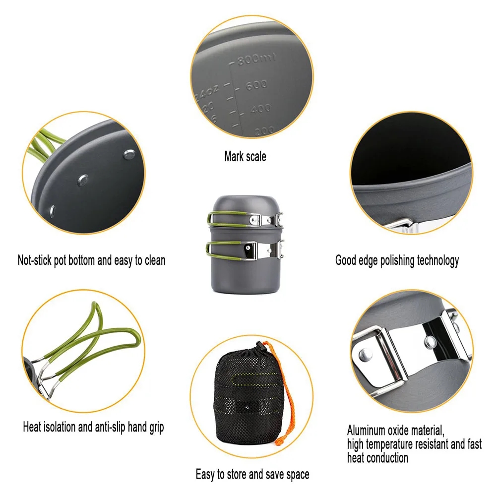 Camping Cookware Mess Kit Ultr - Camping Cooking Essentials recension och pris