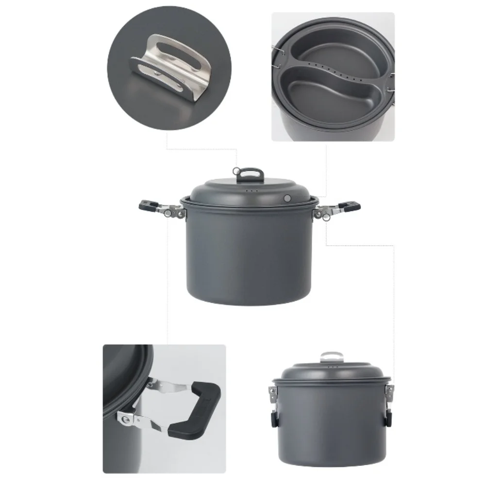 1 Set 6L Outdoor Dual-Purpose  - Camping Cooking Accessories Set recension och pris