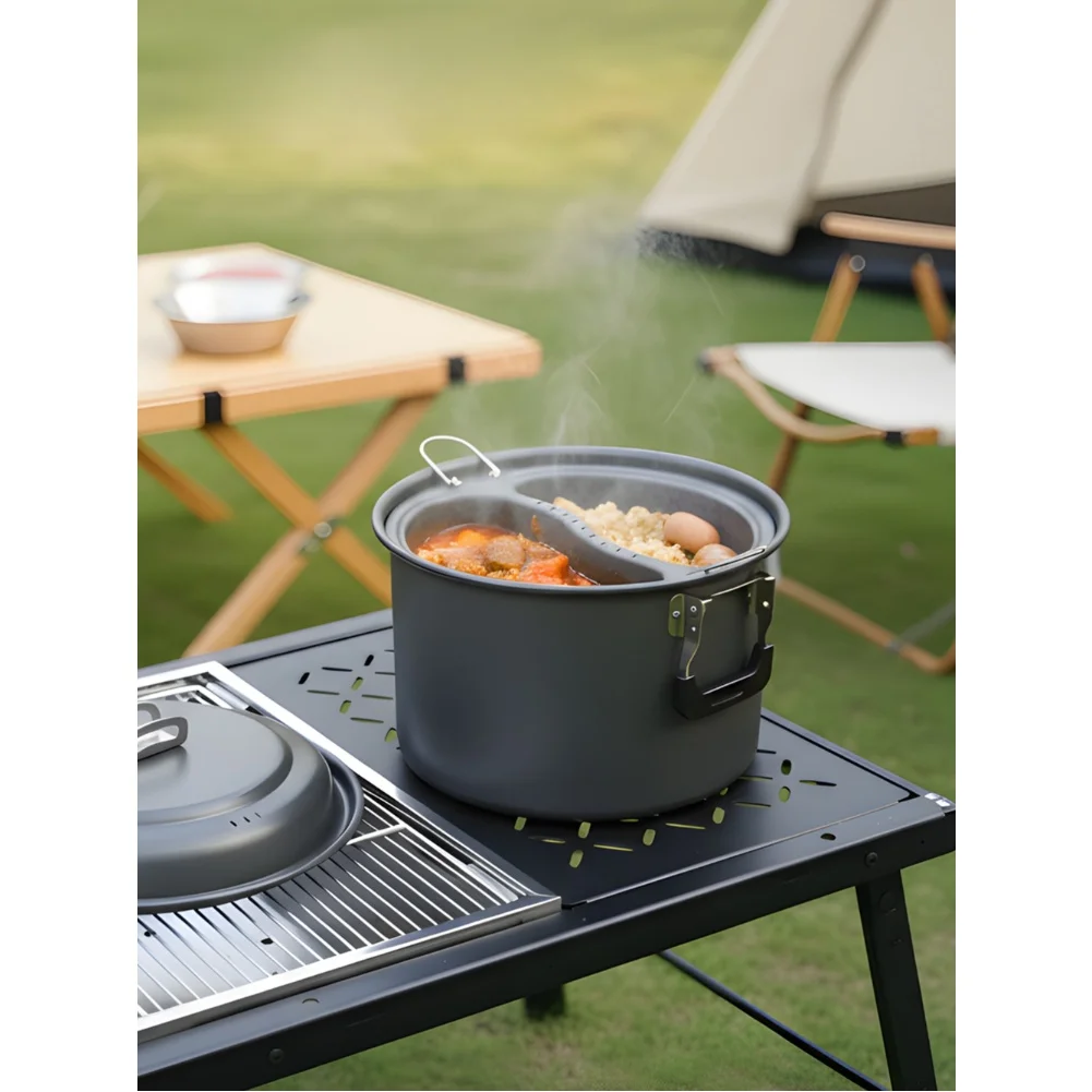 1 Set 6L Outdoor Dual-Purpose  - Camping Cooking Accessories Set recension och pris