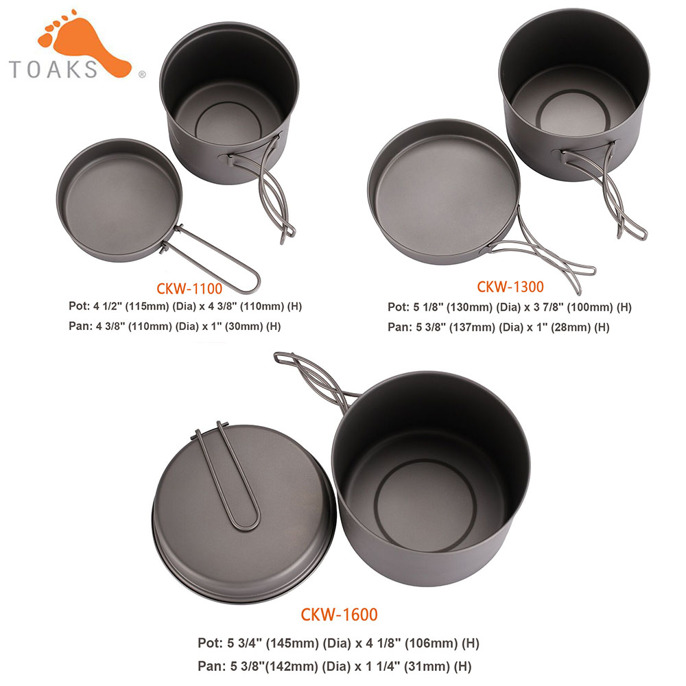TOAKS Cookware Set Ultralight  - Camping Cooking Gear recension och pris