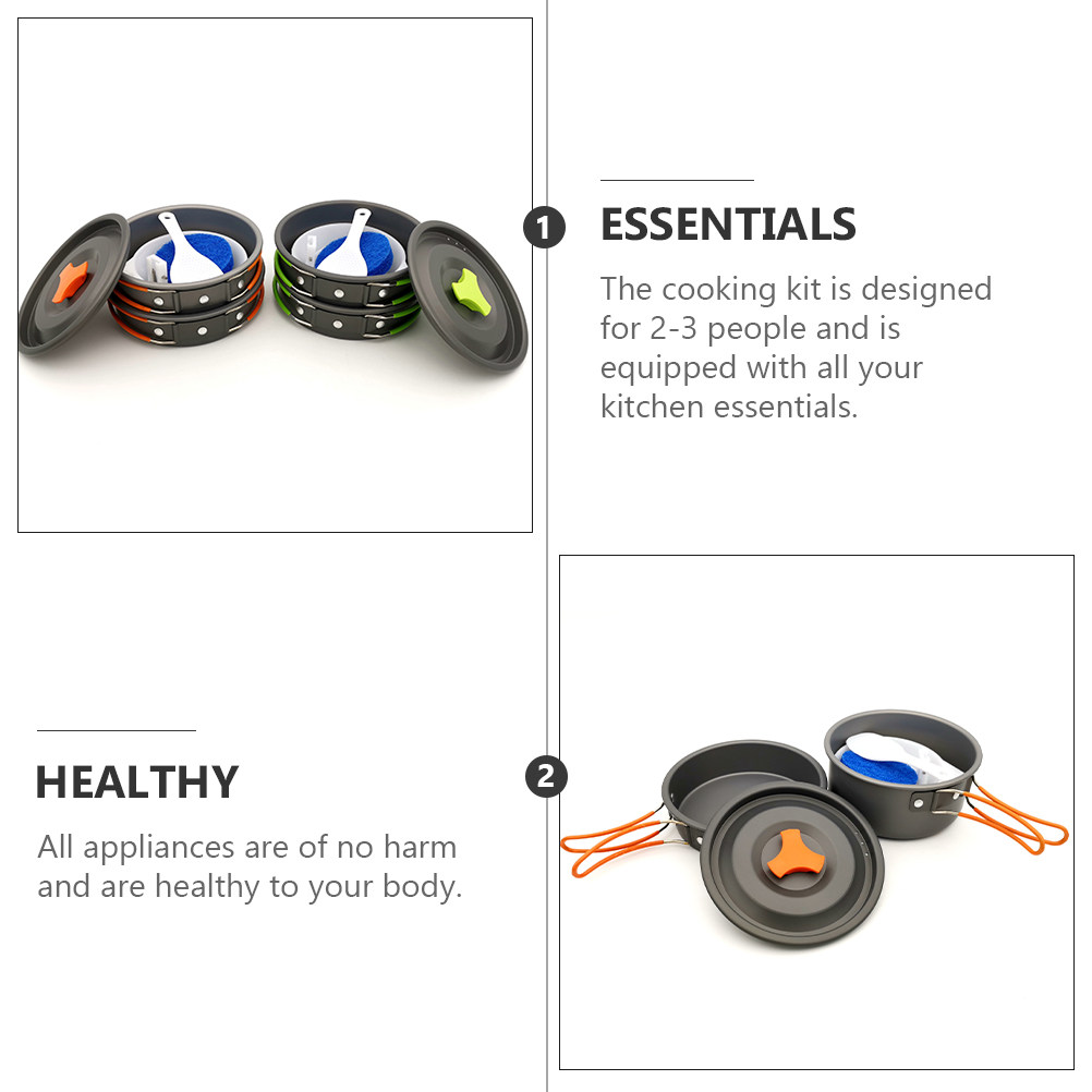 1Set Outdoor Cooking Set Porta - Camping Cooking Materials recension och pris