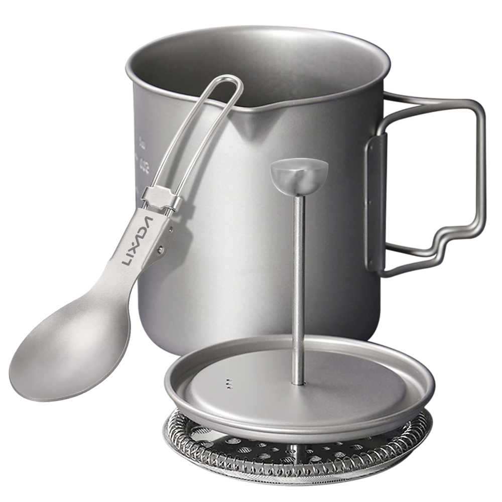 Lixada 750ml Titanium Coffee C - Camping Cooking Gear recension och pris
