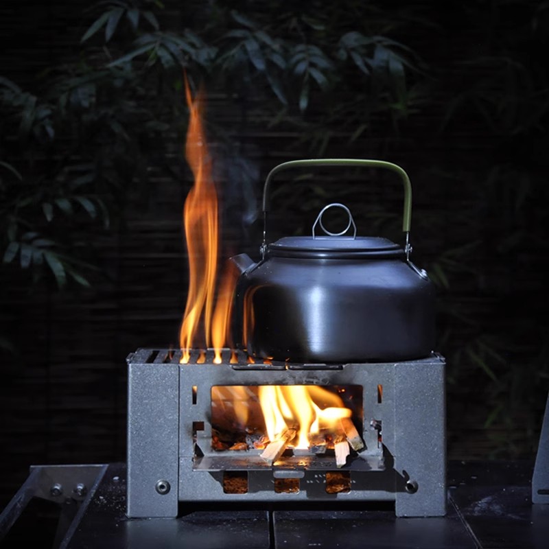 Compact Folding Stainless Stee - Camping Cooking Wood Stove recension och pris