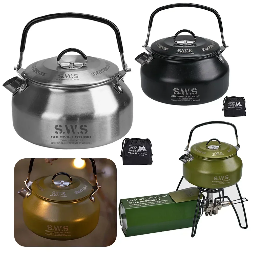 Stainless Steel Kettle 0.8L Po - Camping Cooking Books recension och pris