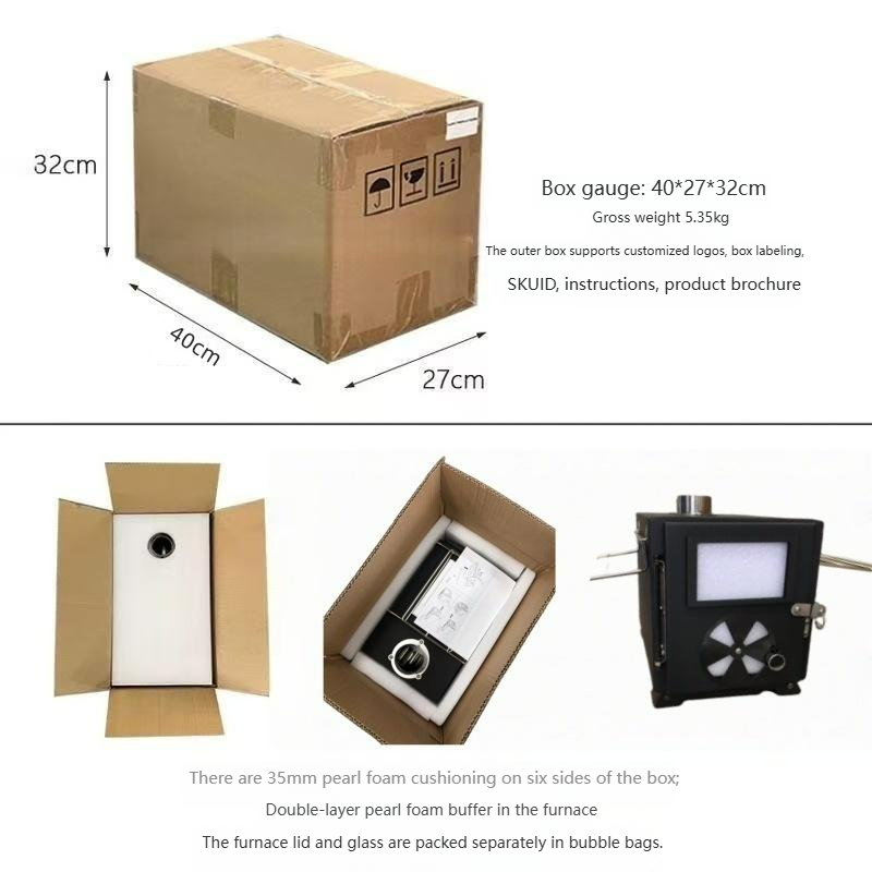2026new Camping Carbon Steel W - Camping Cooking Wood Stove recension och pris