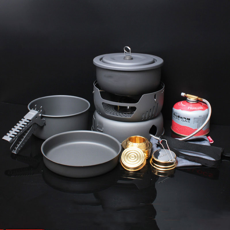2-4 People Cooking Set 10-Piec - Camping Cooking Materials recension och pris