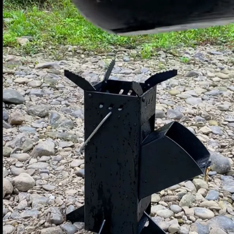 Integrated Outdoor Folding Woo - Camping Cooking Wood Stove recension och pris