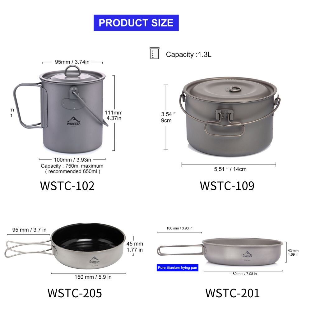 Widesea Camping Tableware Tita - Camping Cooking Gear recension och pris