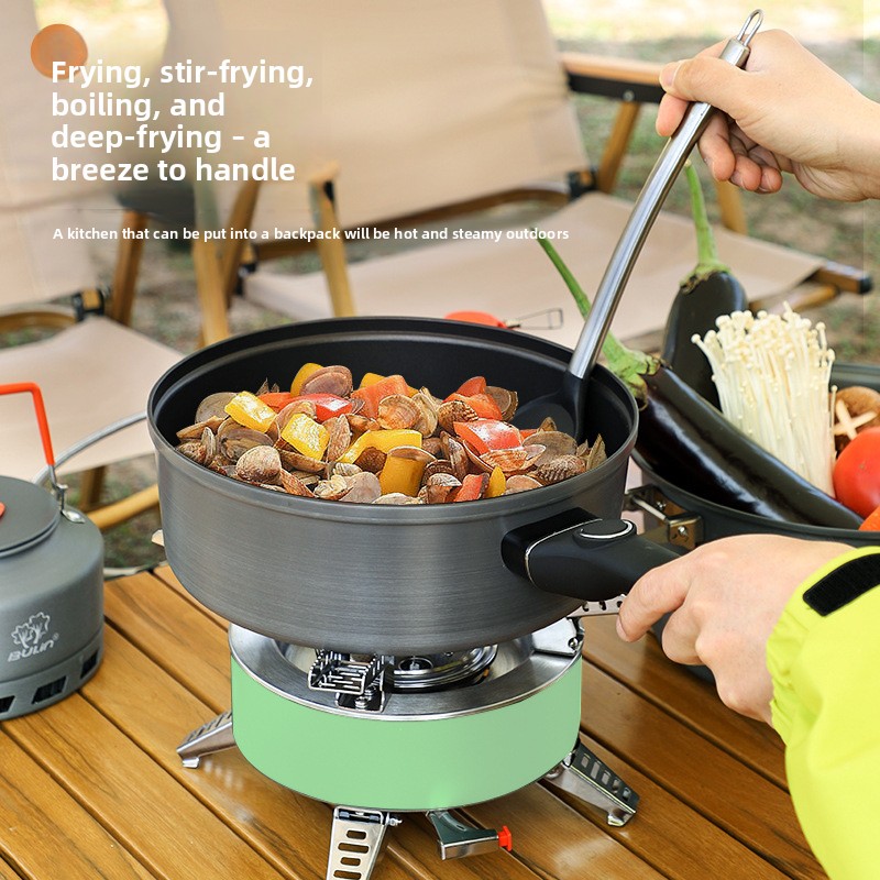 2026Bulin non-stick pan Outdoo - Camping Cooking Wok recension och pris