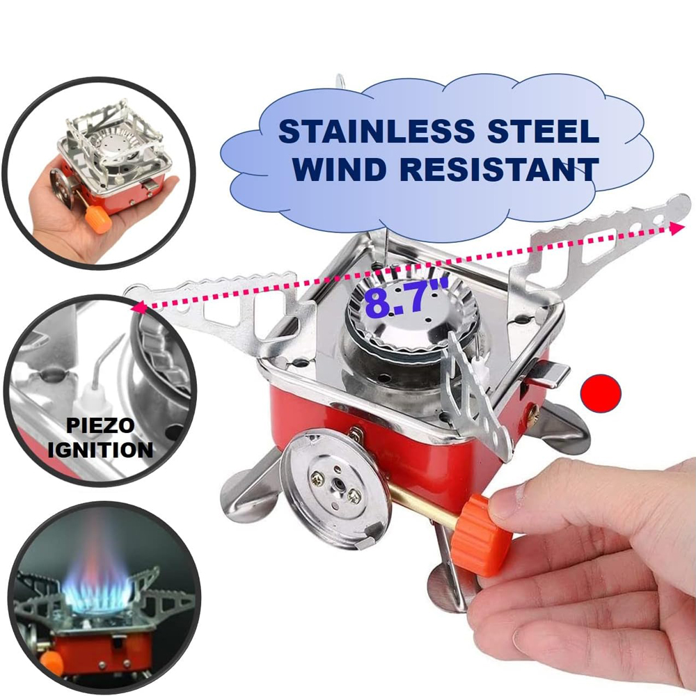 Portable Burner Camping Foldab - Camping Cooking Wood Stove recension och pris