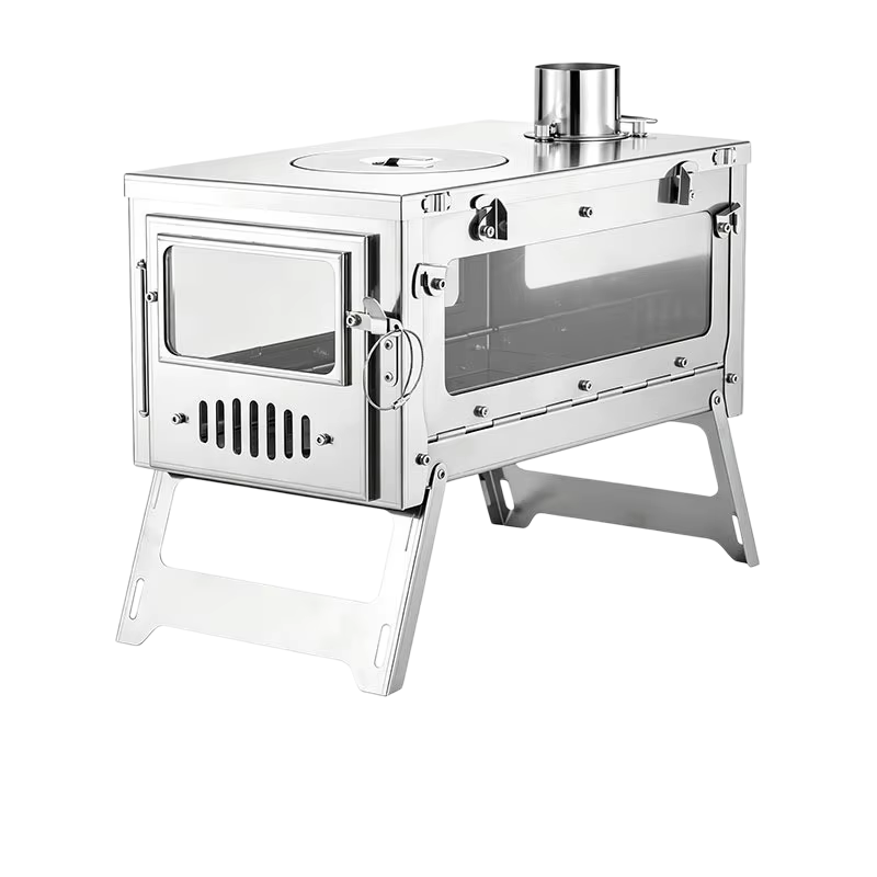 Stainless Steel Wood-Burning S - Camping Cooking Wood Stove recension och pris