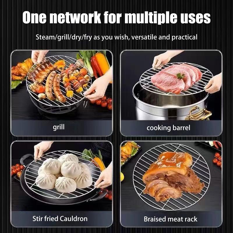 1Pc Stainless Steel Round BBQ  - Camping Cooking Mat recension och pris