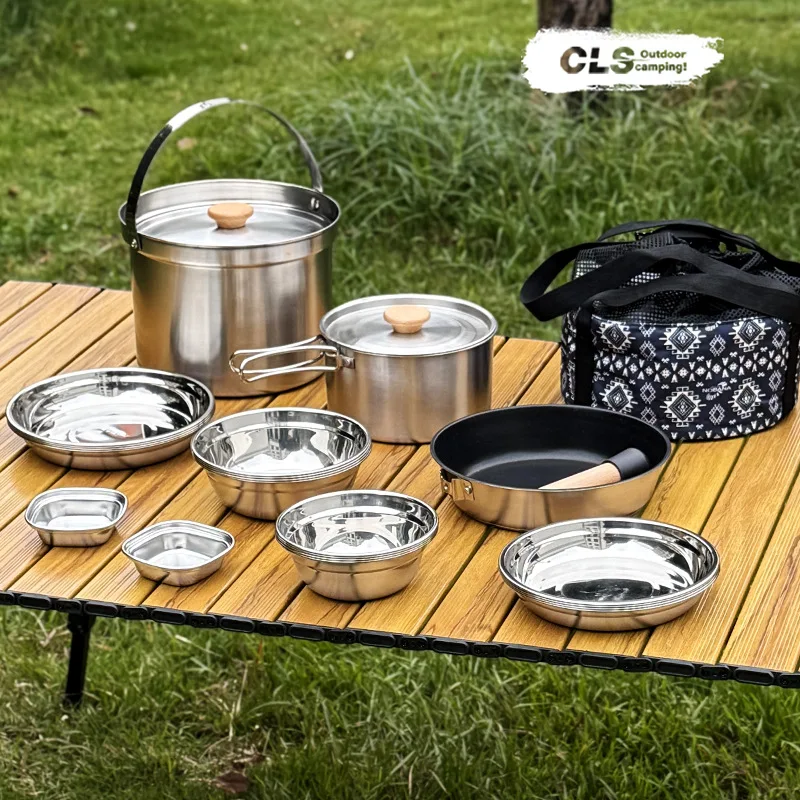 NOBANA&CLS 22PCS Stainless Ste - Camping Cooking Gear recension och pris