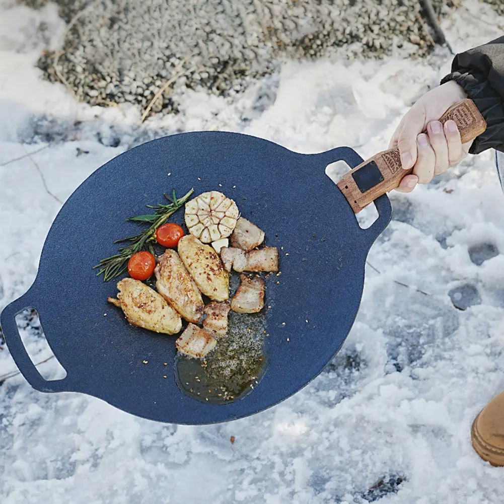Outdoor Natural Wood Grill Pan - Campfire Cooking Anime recension och pris