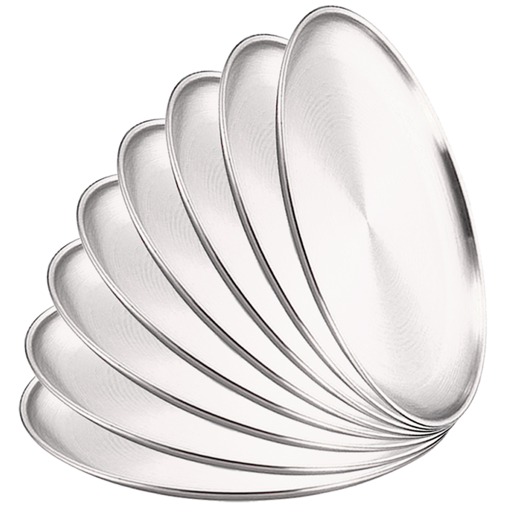 8Pcs Metal Dining Dish Stainle - Camping Cooking Plate recension och pris