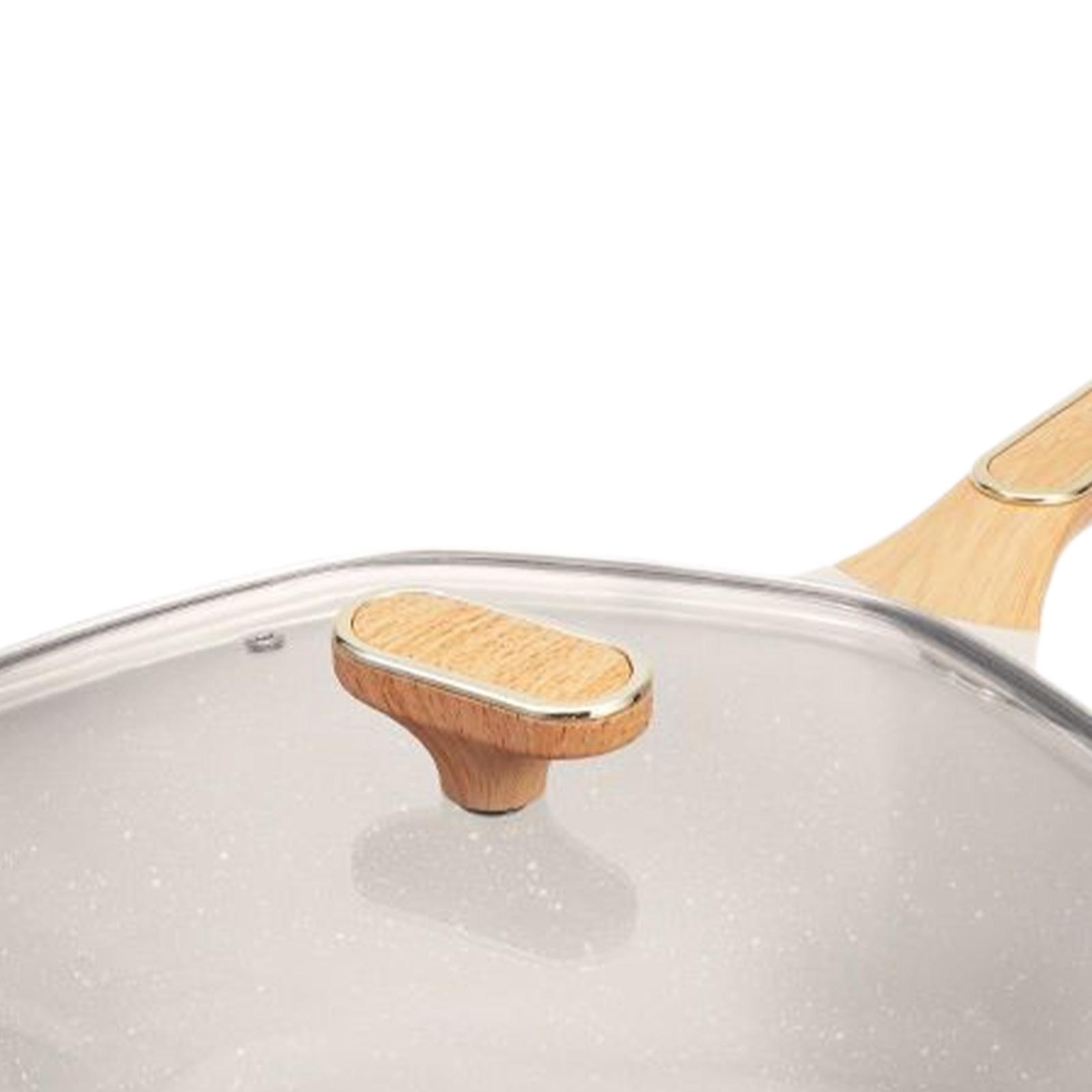 Octagonal Frying Pan with Lid  - Camping Cooking Wok recension och pris