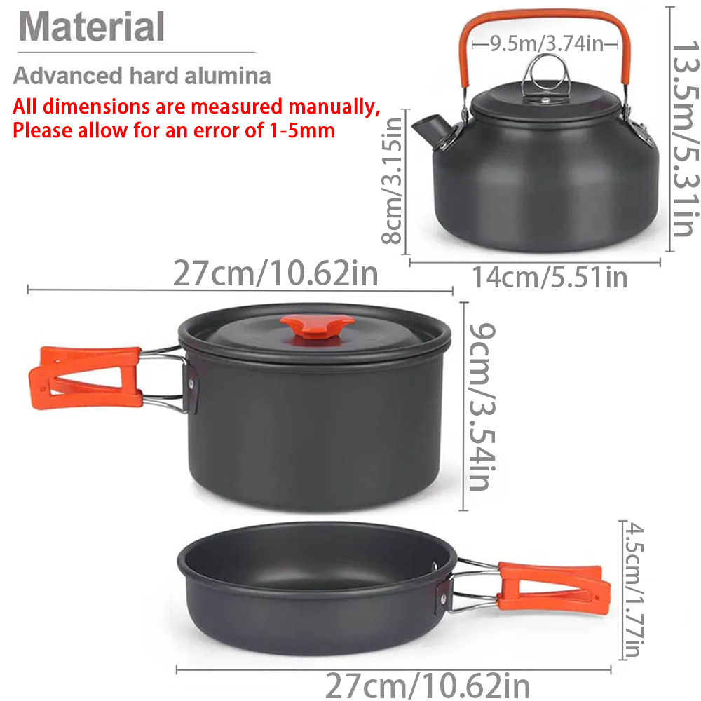 1pcs/1set Camping Cookware Kit - Camping Cooking Essentials recension och pris