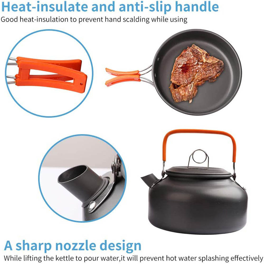1pcs/1set Camping Cookware Kit - Camping Cooking Essentials recension och pris