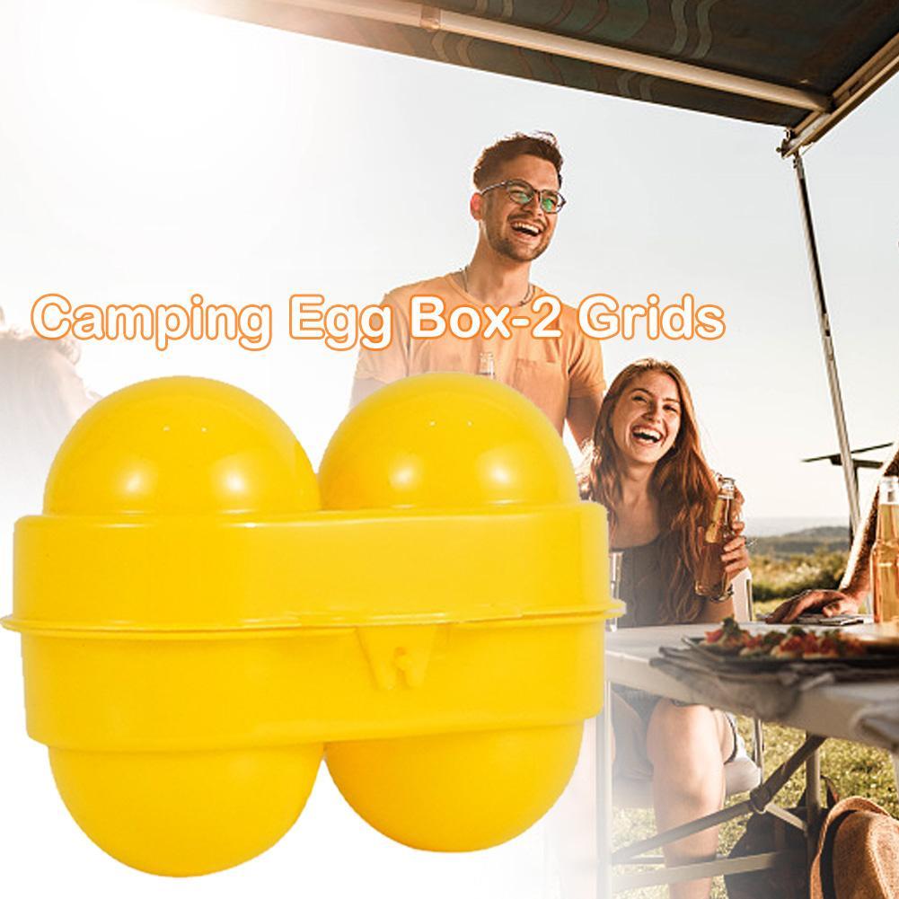 2 Grid Egg Storage Box Contain - Camping Cooking Box recension och pris