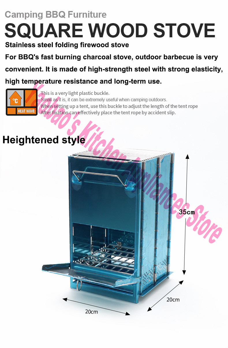 Wood Stove Outdoor Camping Equ - Camping Cooking Wood Stove recension och pris