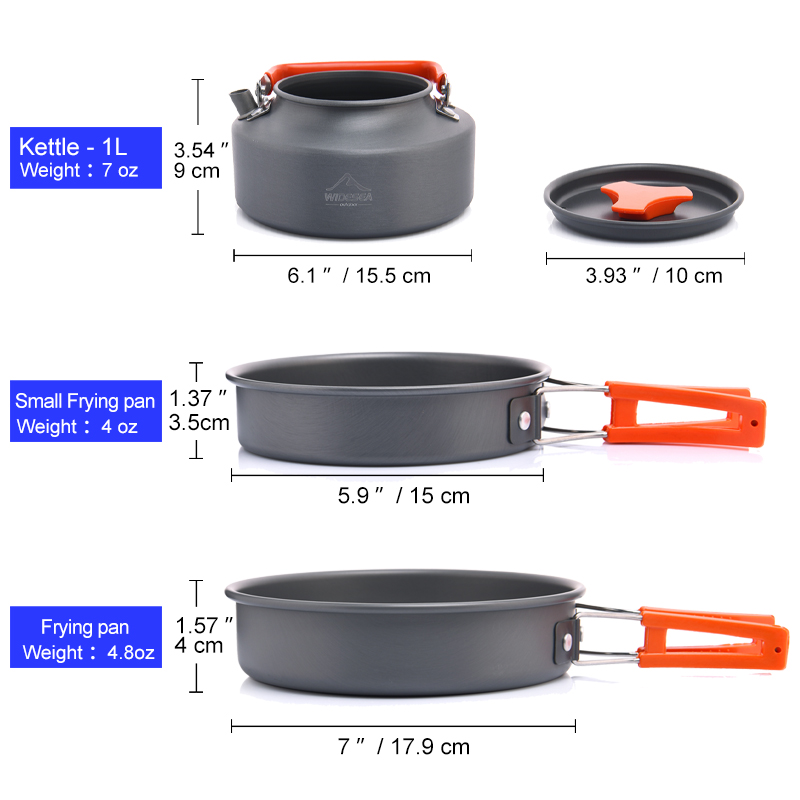 Widesea Camping Outdoor Cookwa - Camping Cooking Gear recension och pris