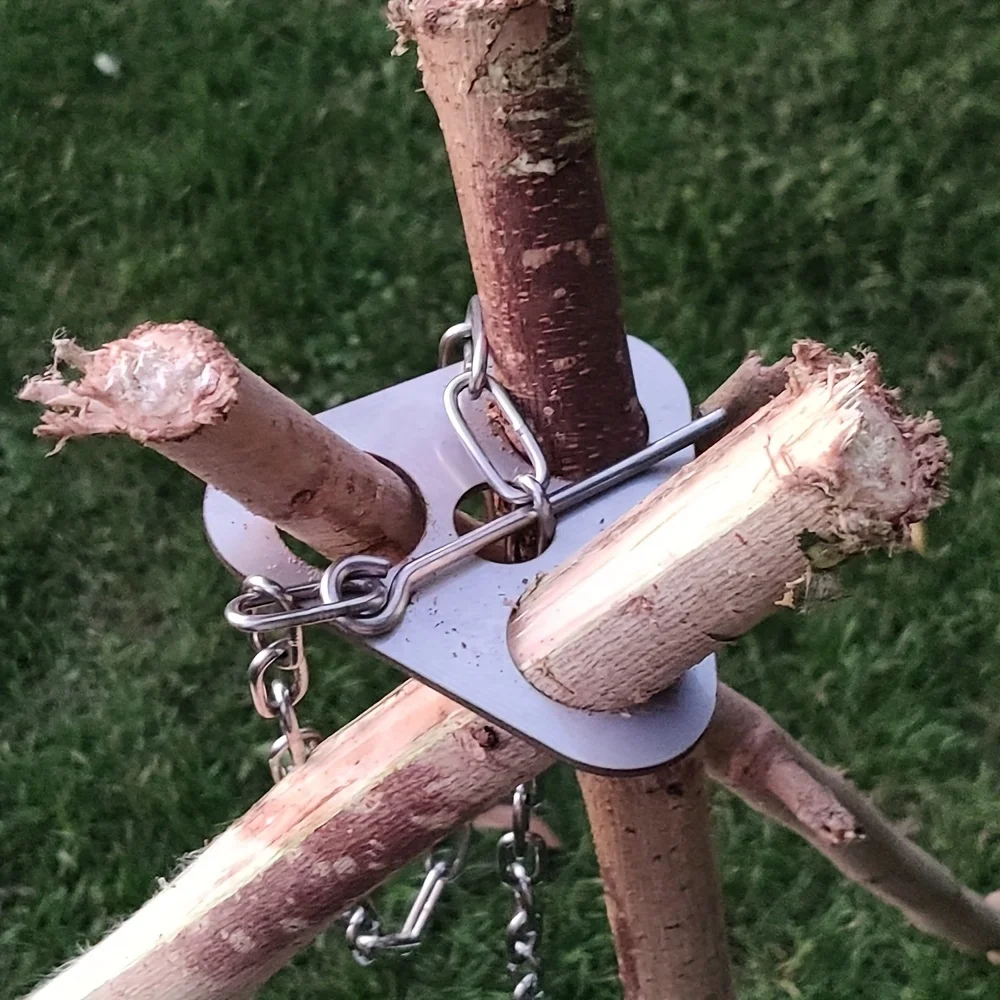 Stainless Steel Camping Tripod - Camping Cooking Gear recension och pris
