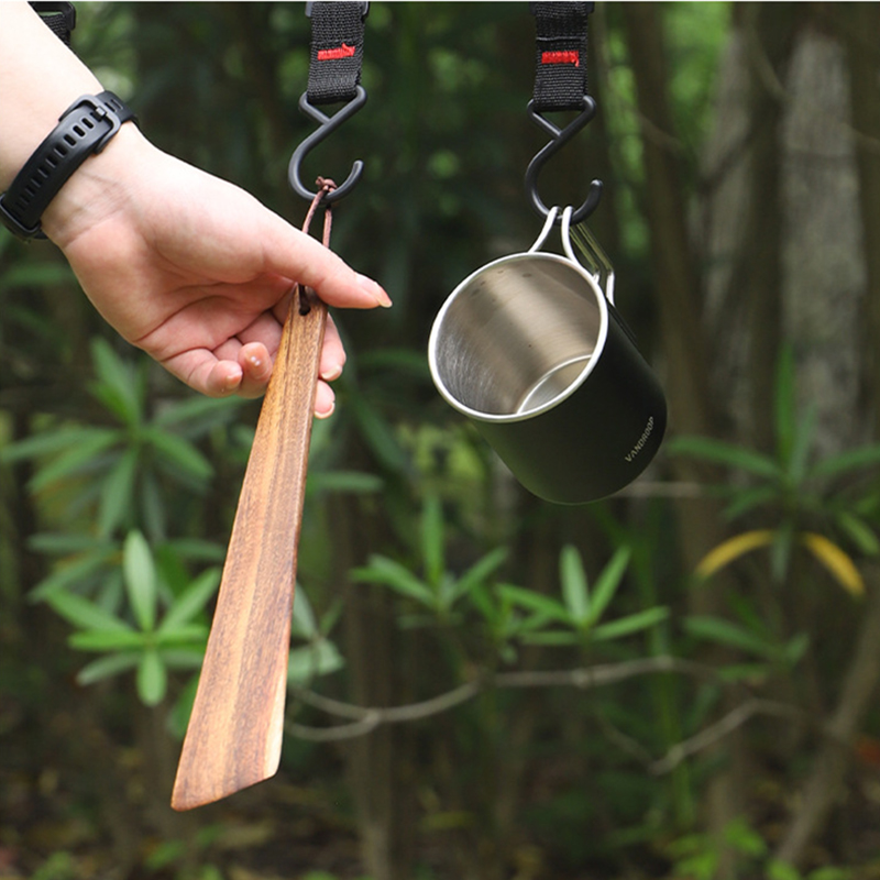Wooden Spatula Portable Turner - Camping Cooking Books recension och pris