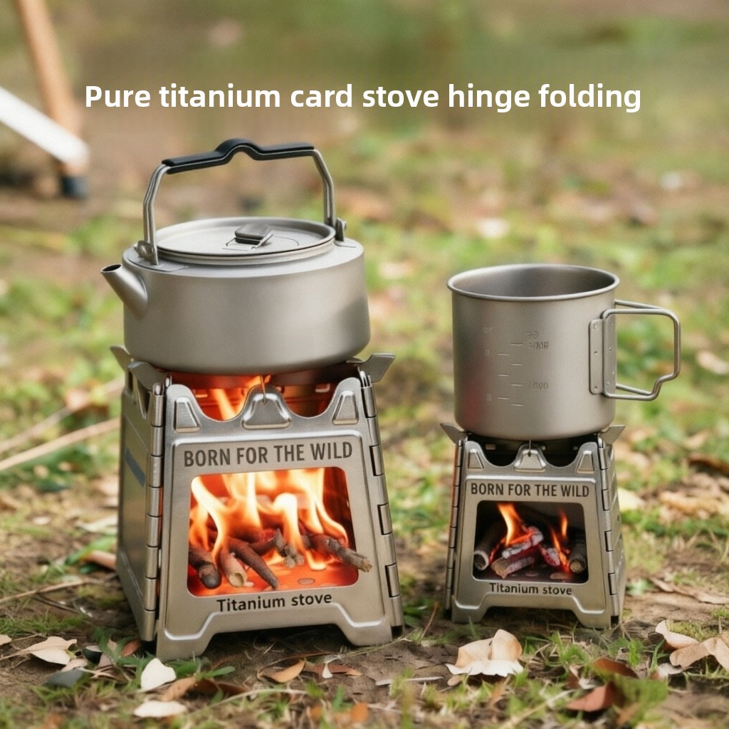 TiForge Compact Folding Titani - Camping Cooking Wood Stove recension och pris