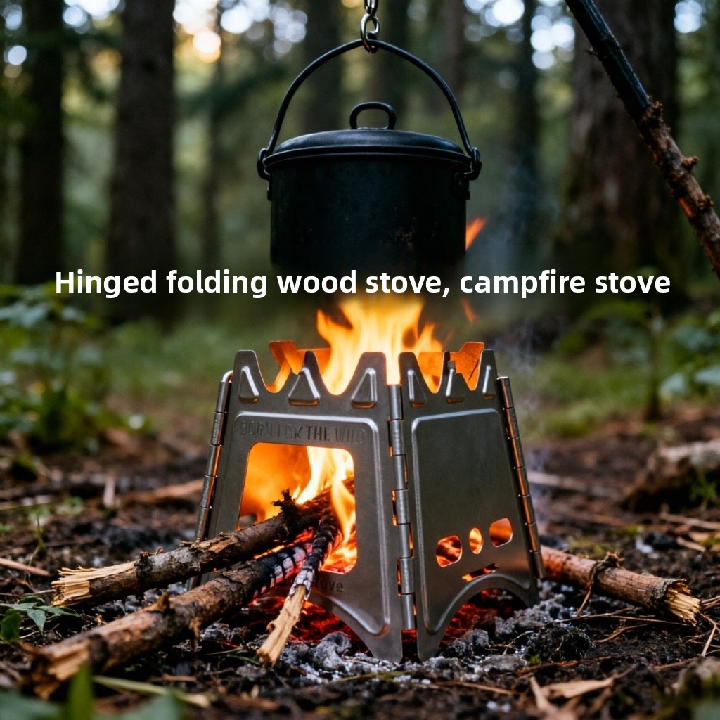 TiForge Compact Folding Titani - Camping Cooking Wood Stove recension och pris