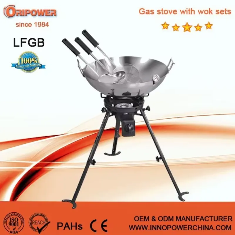 Outdoor Gas Camping Cooking Gr - Camping Cooking Wok recension och pris