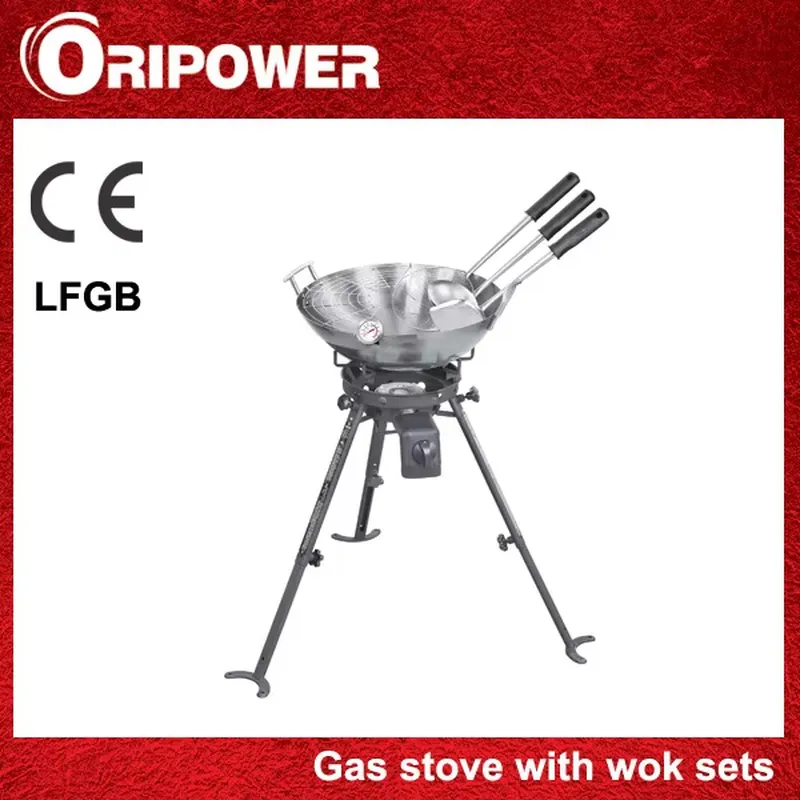 Outdoor Gas Camping Cooking Gr - Camping Cooking Wok recension och pris