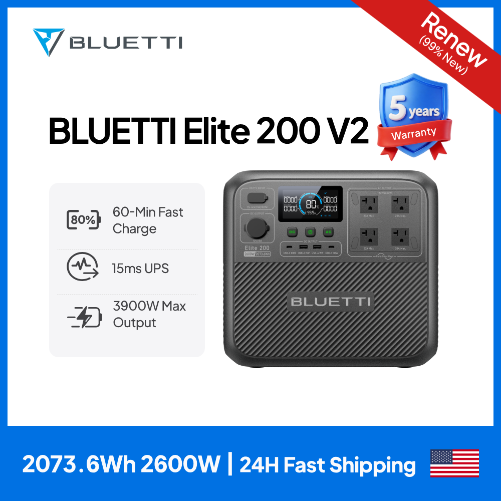 【Renew】BLUETTI Elite 200 V2 Po - Camping Cooking Box recension och pris