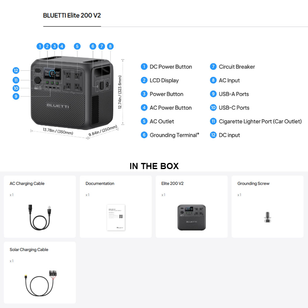 【Renew】BLUETTI Elite 200 V2 Po - Camping Cooking Box recension och pris