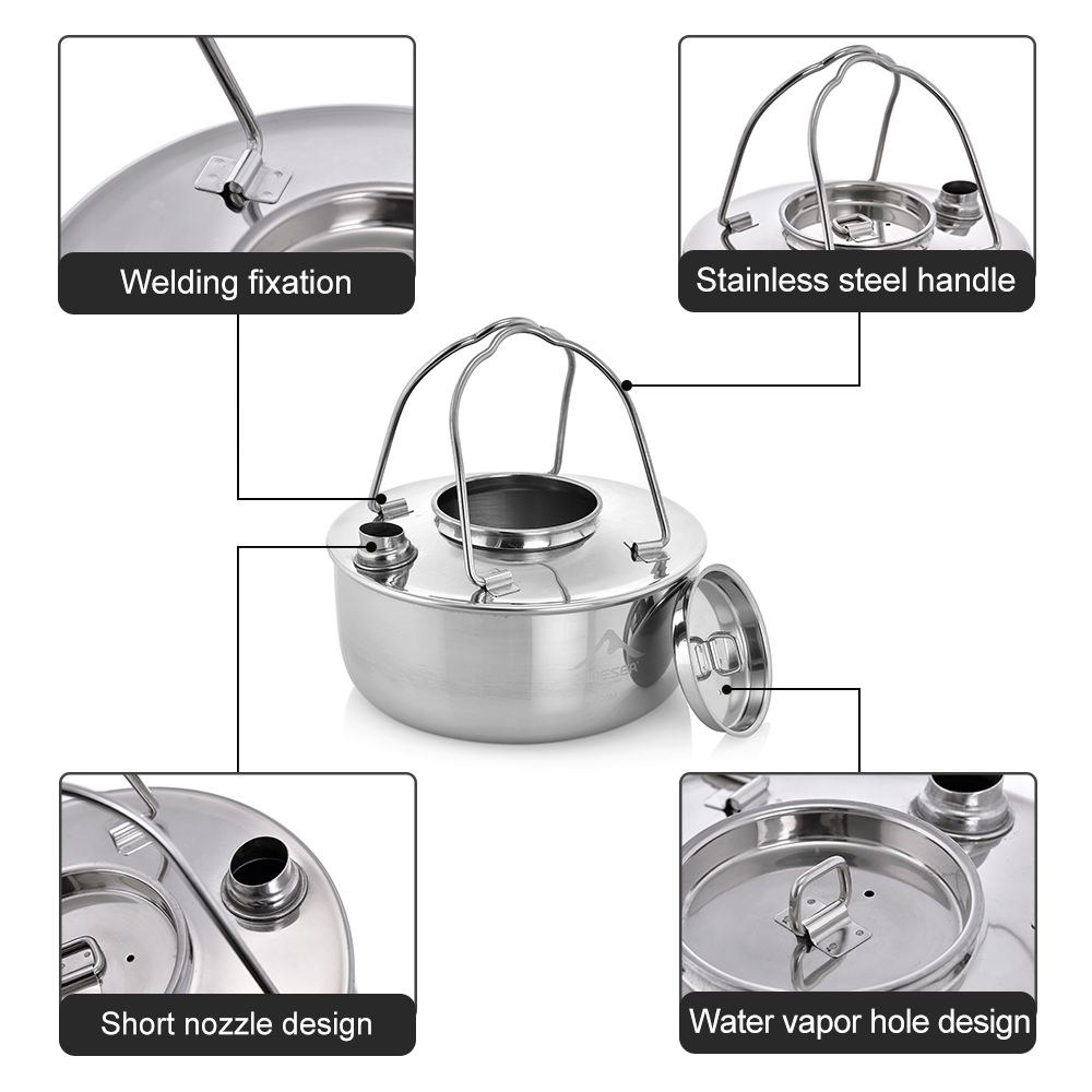 Widesea Camping Outdoor 1.7L S - Camping Cooking Essentials recension och pris