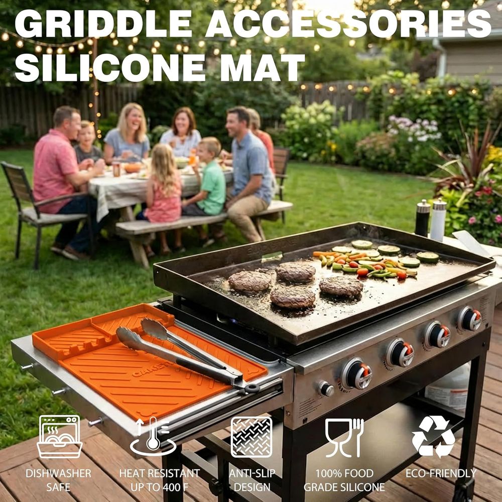 Silicone Grill Mats or Griddle - Camping Cooking Mat recension och pris