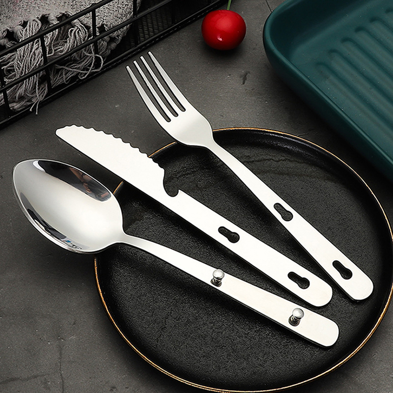 3pcs/set Portable Stainless St - Quechua Camping Cooking Set recension och pris