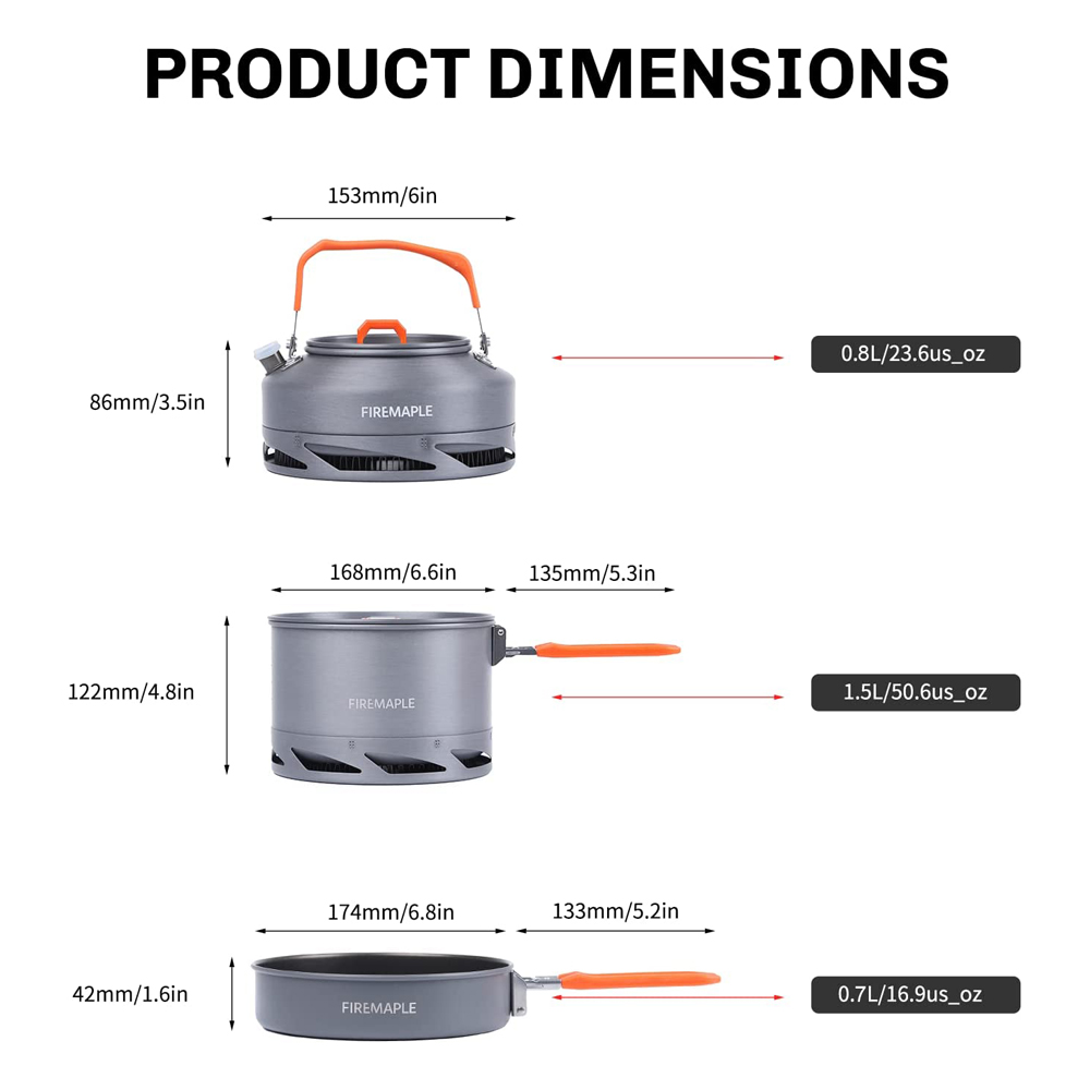 Fire Maple Camping Cookware Ut - Camping Cooking Gear recension och pris