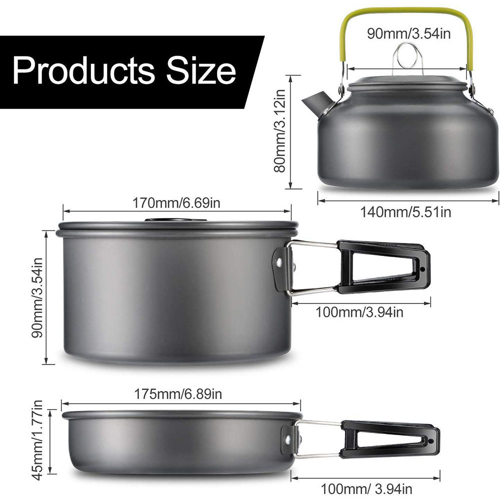 Outdoor Camping Cookware Set M - Camping Cooking Gear recension och pris